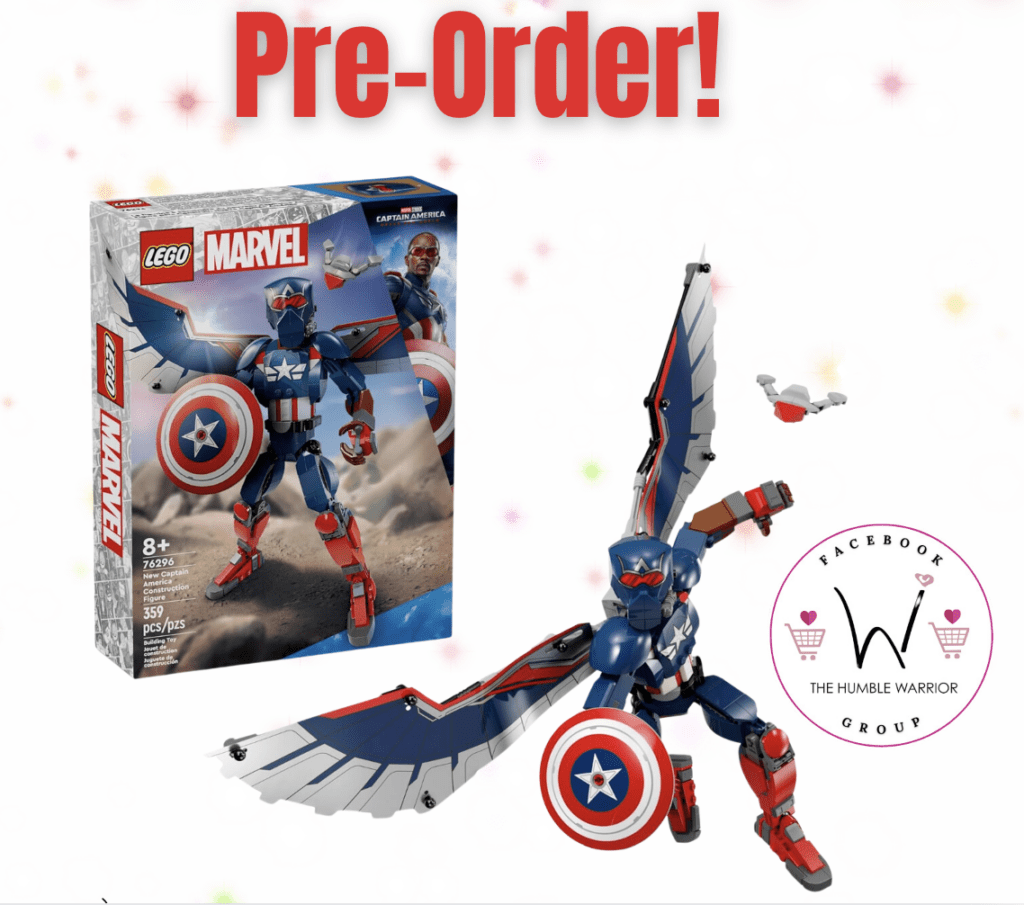The LEGO Marvel New Captain America Construction Figure!